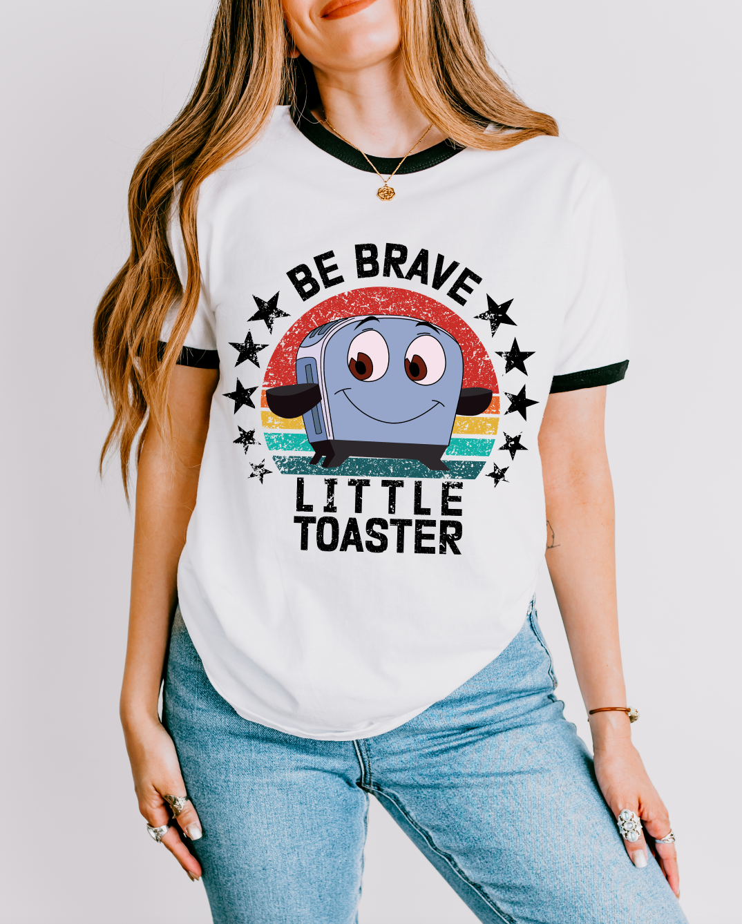 Be Brave Little Toaster- Ringer Tee