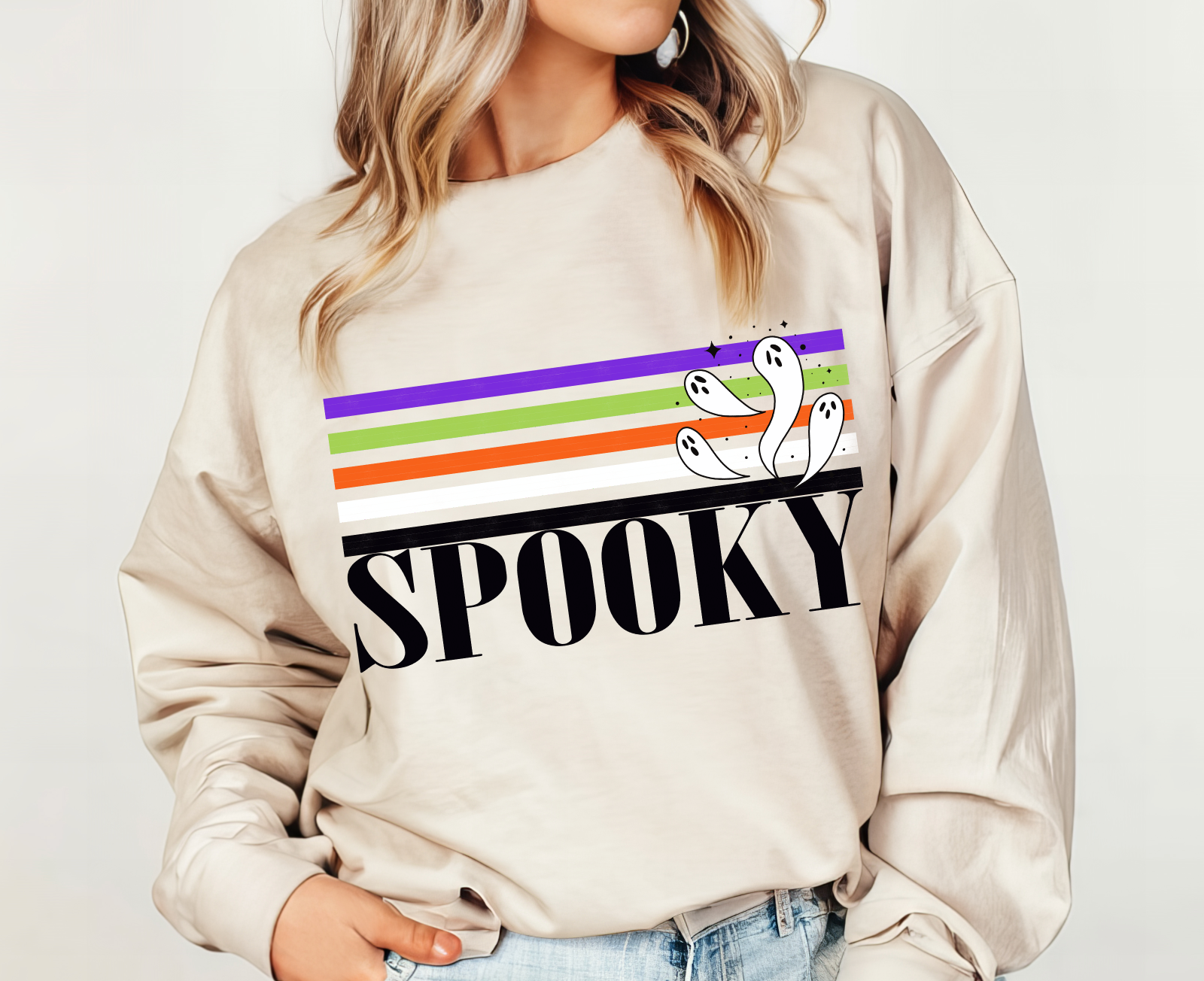 Retro Striped Spooky